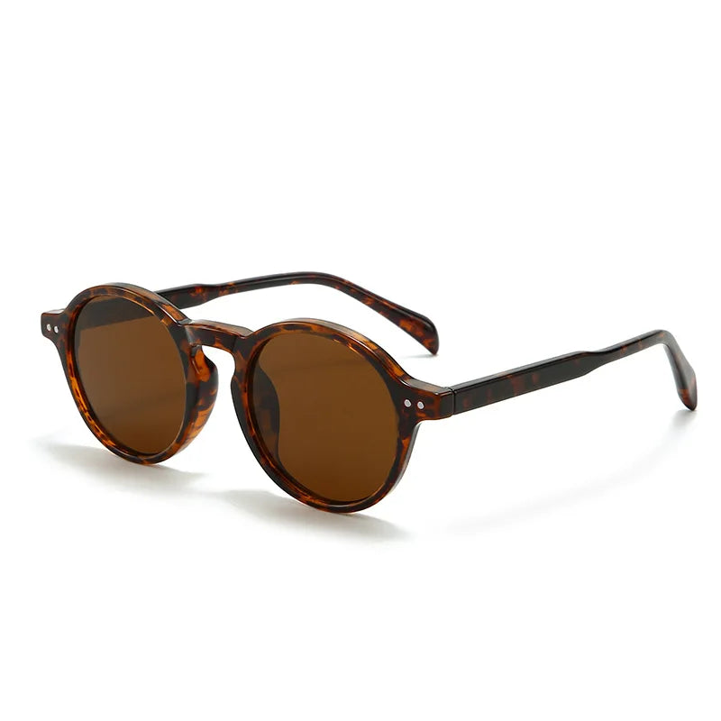 Sunglasses Vintage Fashion Oval Uv Polarized Sunglasses Women'S Designer Thick Acetate