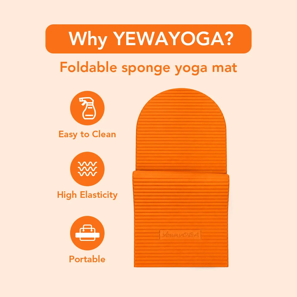 Yoga Mat 10mm Thick Non Slip Polyurethane Sponge High Stretch Fabric Yoga Mat
