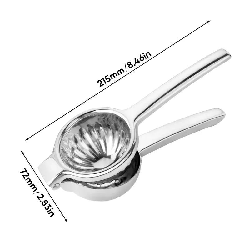 Stainless Steel Manual Lemon Squeezer Kitchen Gadget Metal Juicer