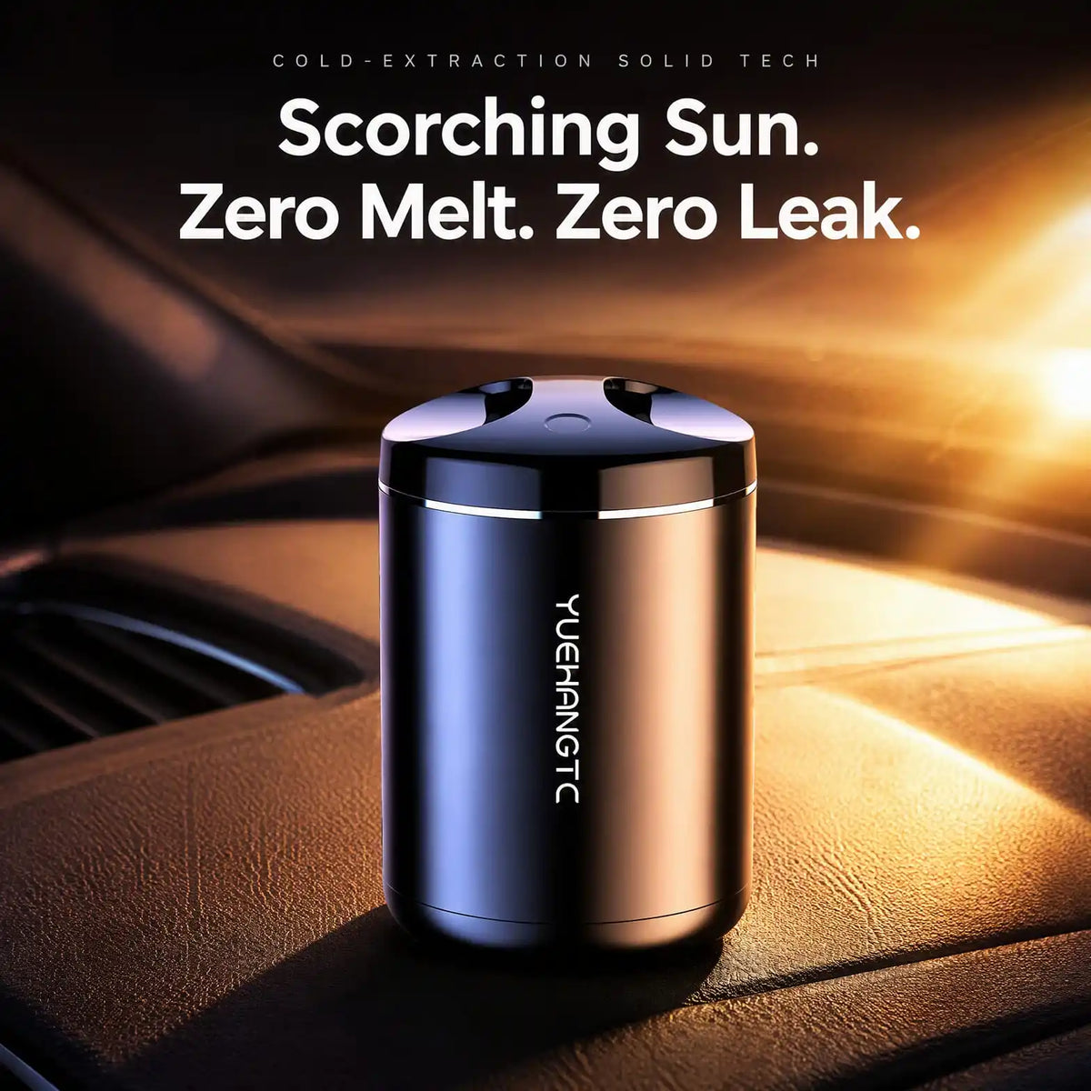 Gradient Metal Car Aromatherapy Diffuser Solid Fragrance Balm USB Powered Portable Air