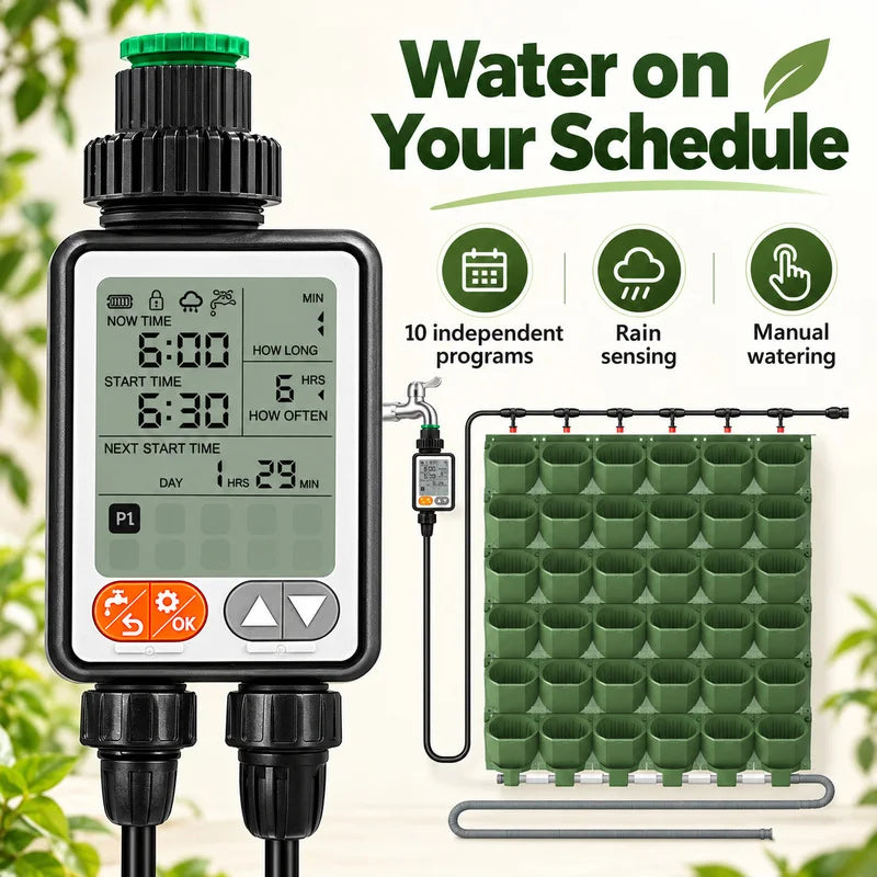 Naturix 5017 Vertical Garden Wall Planter Kit 1m2 36 Planting Pockets with Timer Drip