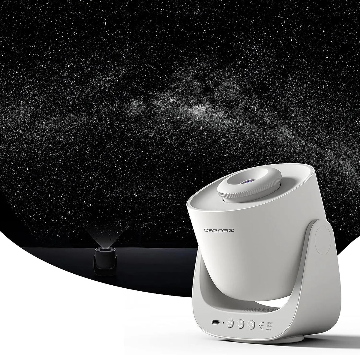 Galaxy Star Projector Lamp, Starry Sky Night Light for Bedrooms, White