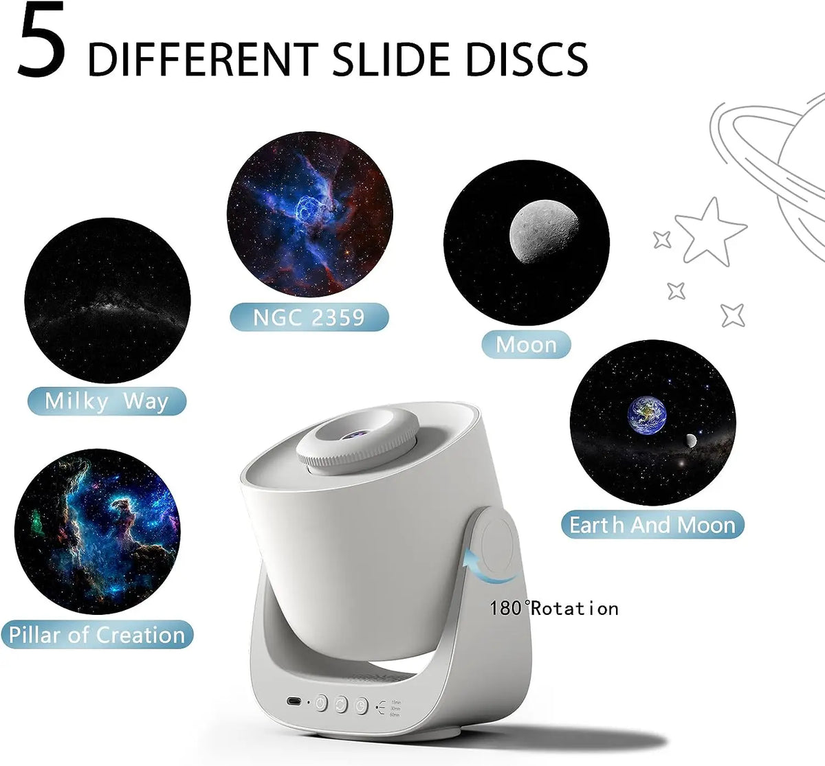 Galaxy Projector Lamp Bedroom Home Decor Led Night Light Customize Atmosphere Galaxy Star