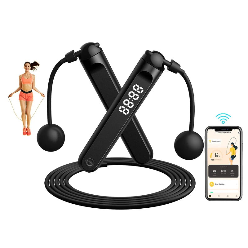 Custom Label Digital Counter Smart Speed Cordless Jump Rope For Adults & Children