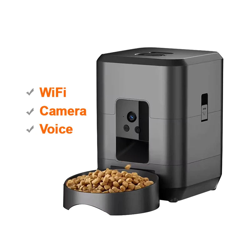 2L Automatic Dog Feeder for Dry Food, Timed Portions, WiFi and Camera Models