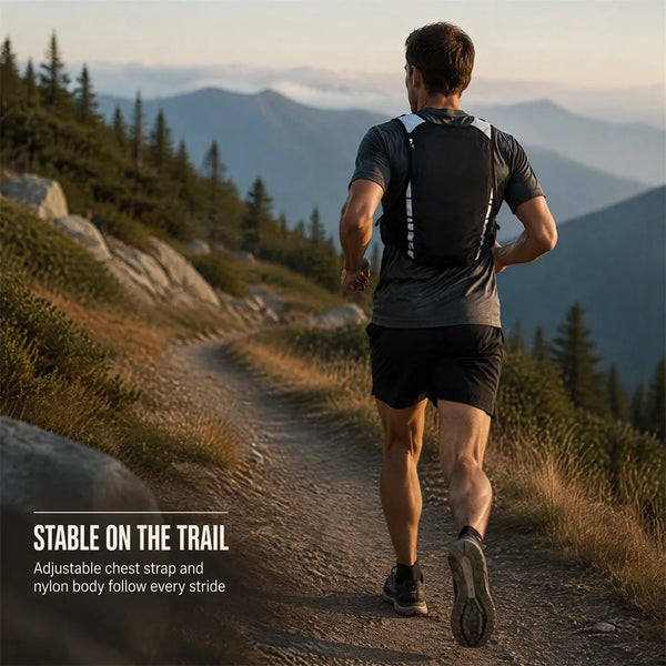 Fashion Nylon Waterproof Hydration Running Vest Backpack Cycling Hiking Marathon-Portable