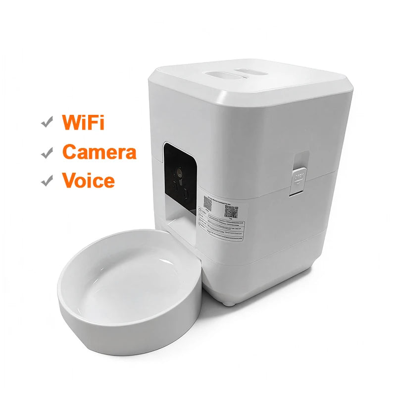 2L Automatic Dog Feeder for Dry Food, Timed Portions, WiFi and Camera Models