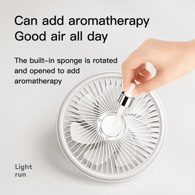 F47 Multifunctional Fan USB Rechargeable Portable Outdoor Camping Ceiling Fan with Night