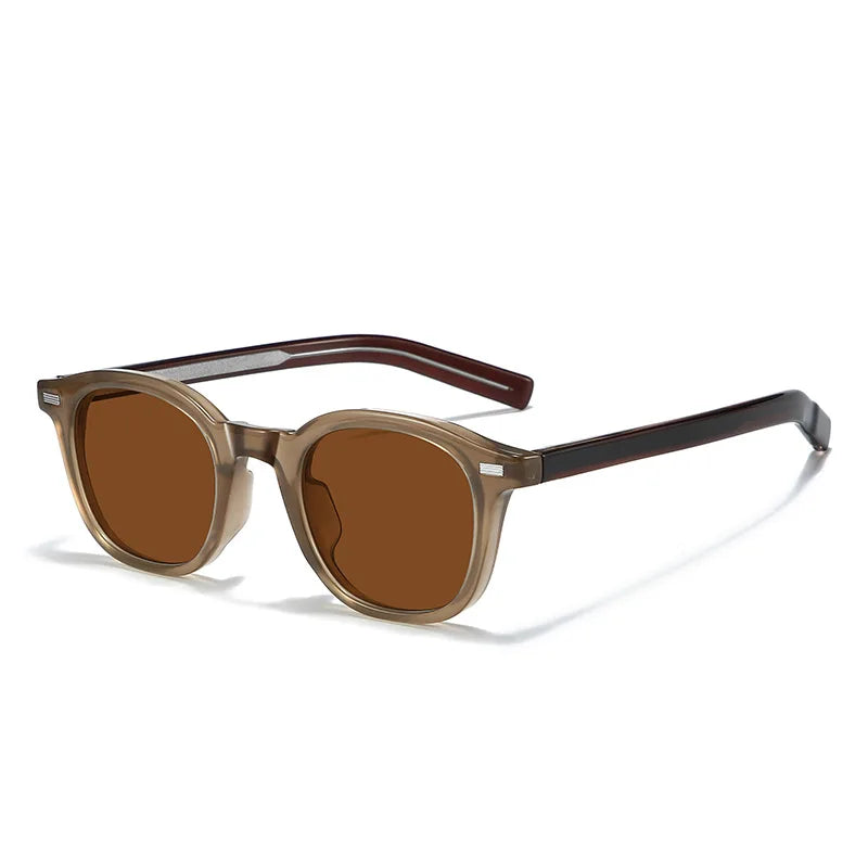Women Designer Thick Acetate Sunglasses Retro Mens Sunglasses Vintage Fashion Oval Uv