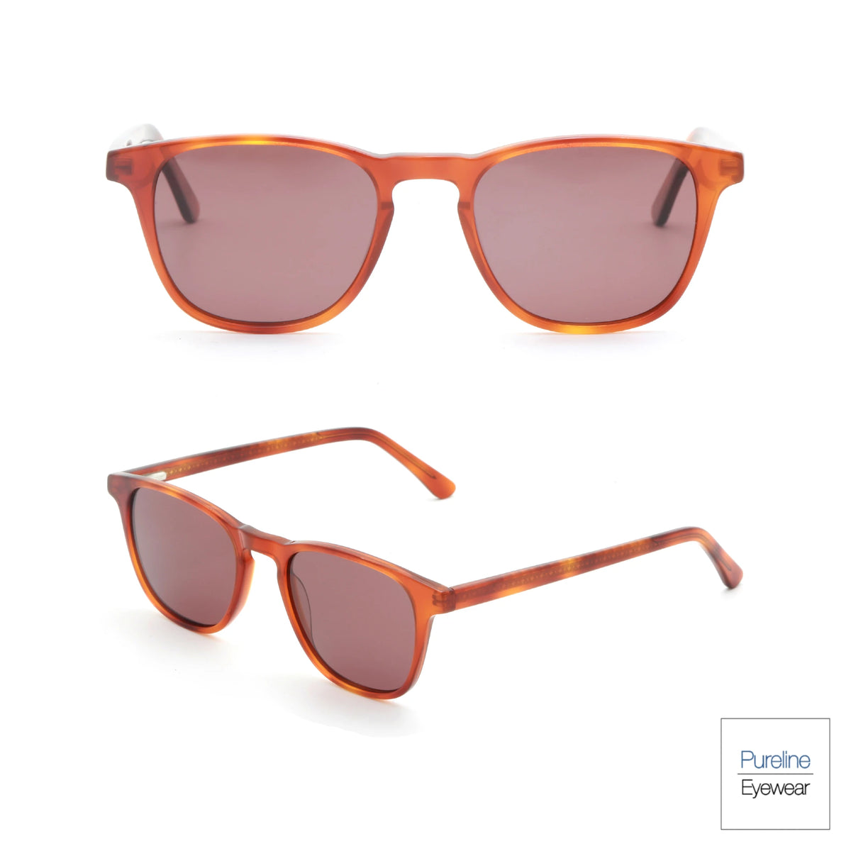 Classic Square Frame Polarized Sunglasses Unisex Designer Shades Grey Lenses Customizable