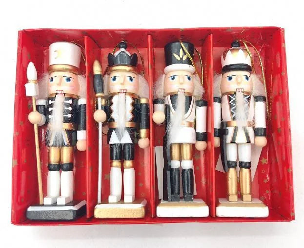 Christmas Nutcracker Decoration Wooden Holiday Soldier Tabletop Decor
