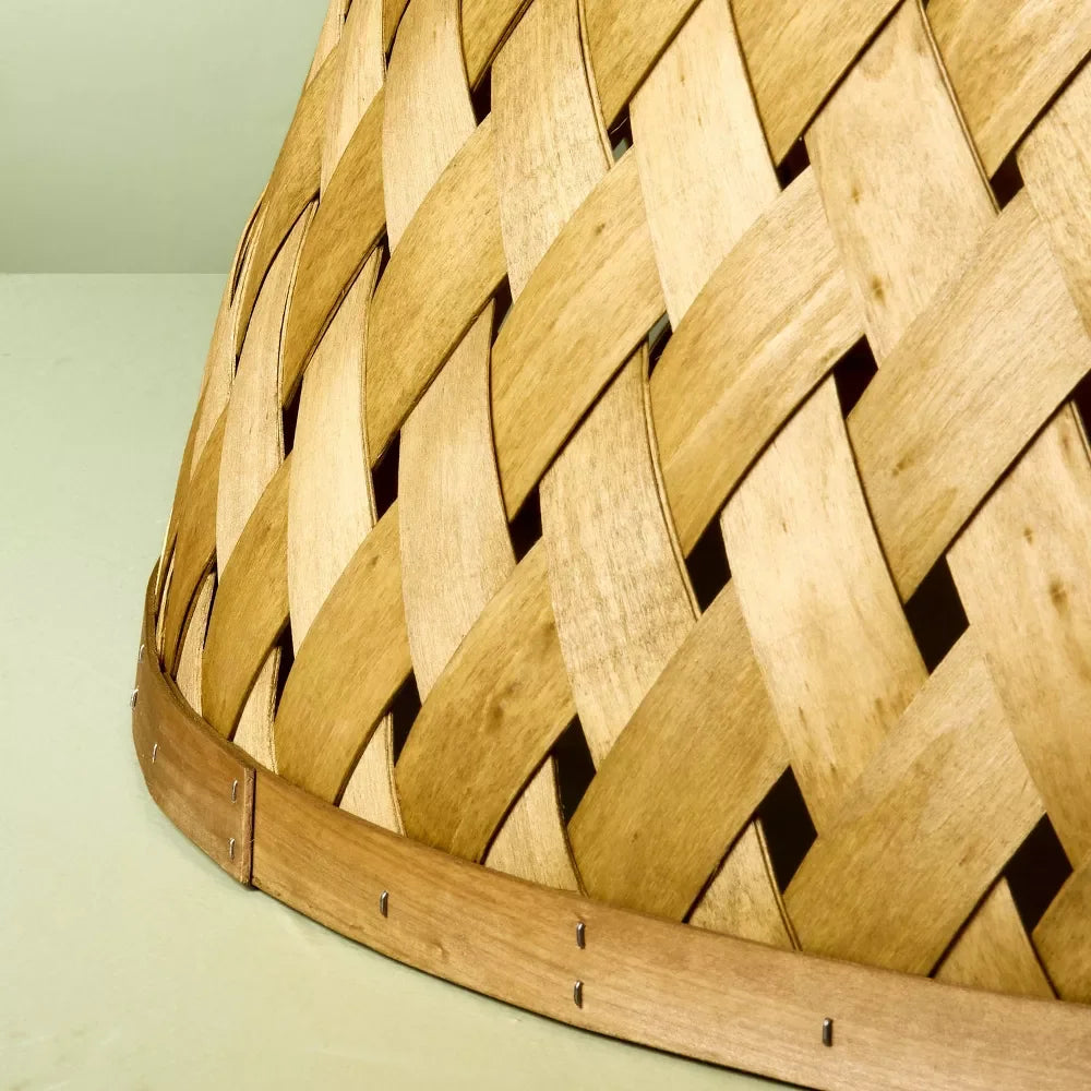 Tienphong 26" Bamboo Lattice Woven Christmas Tree Collar for Christmas Tree Decoration