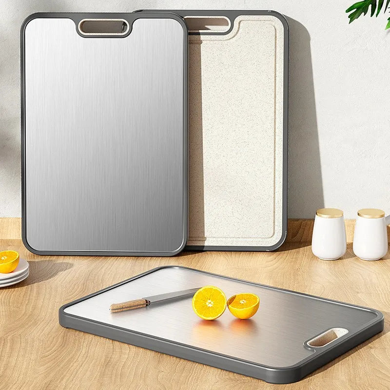 New Titanium Cutting Board Double Sided Doubled Sided Titanium Cutting Board Wheat Straw