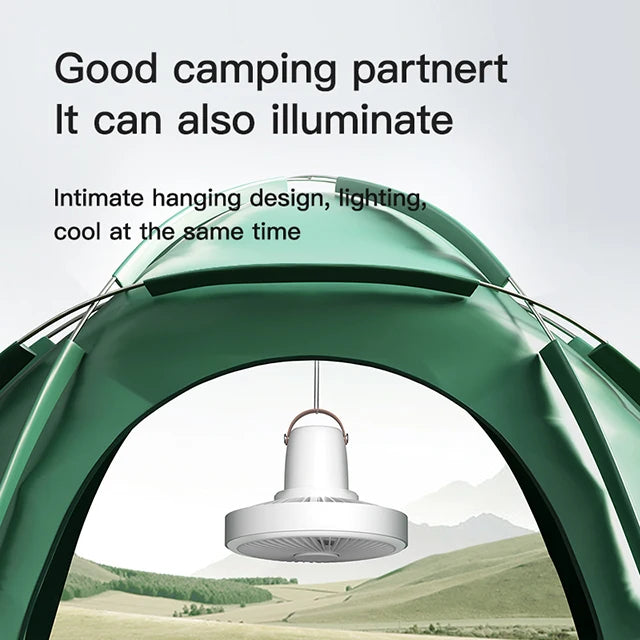 F47 Multifunctional Fan USB Rechargeable Portable Outdoor Camping Ceiling Fan with Night
