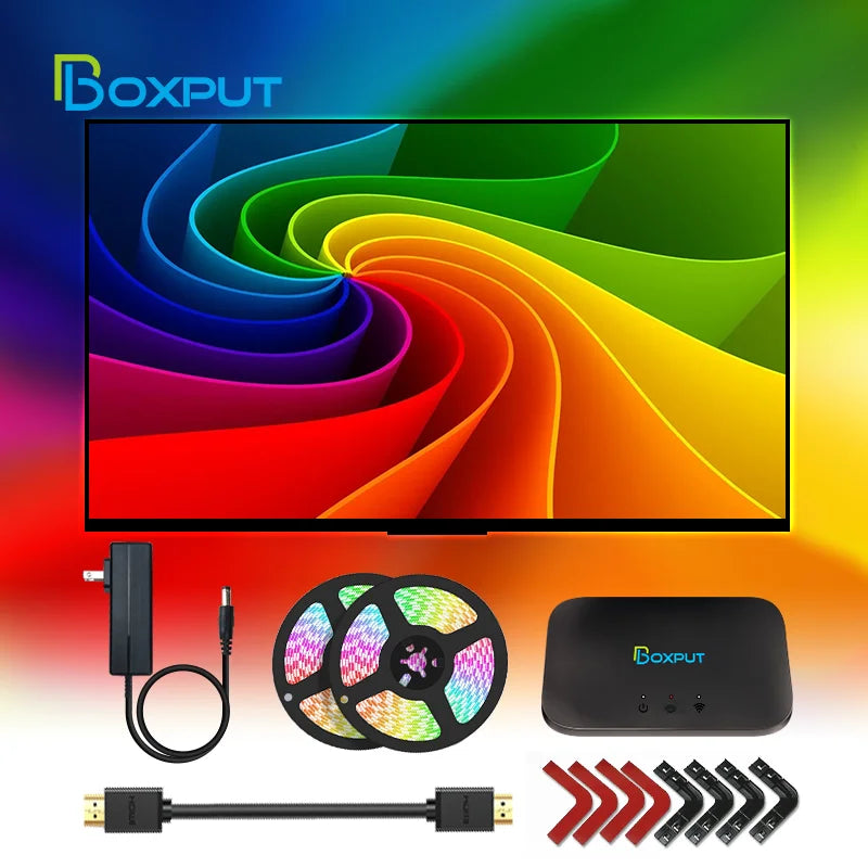 HD Sync Box BPSK1 Screen Light IP65 Light Strings RGB Tv Backlight Sync to Screen for PC