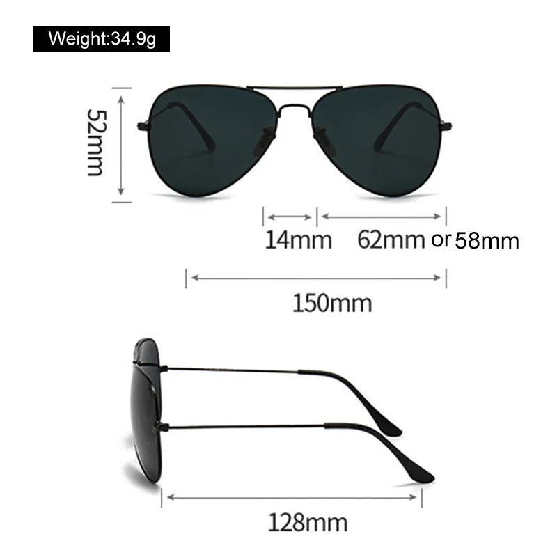 Black Frame Luxury Sunglasses Multi-Color Retro Lenses Unique Mirror Optical Metal