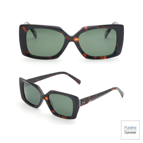 Acetate Polarized Sunglasses Men Women Square Frame Luxury Light Weight UV400 Protection