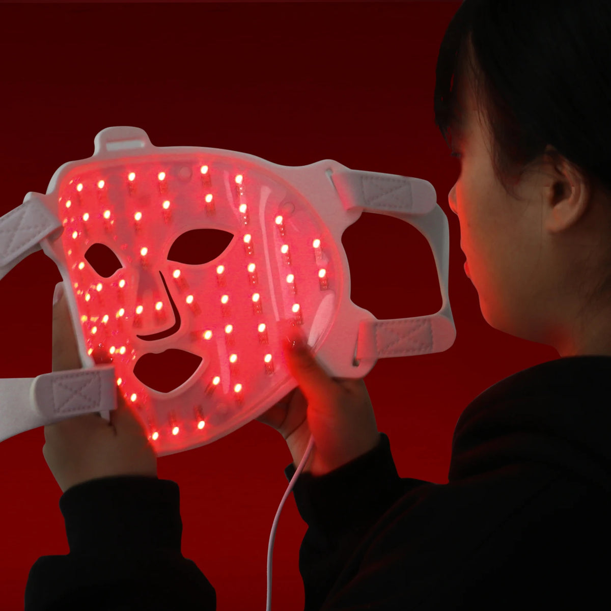 Soft Silicone LED Light Face Mask for Home Beauty Routines