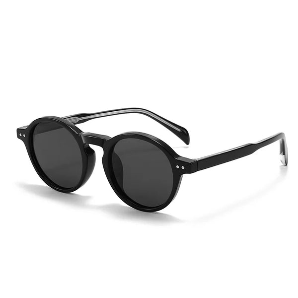 Sunglasses Vintage Fashion Oval Uv Polarized Sunglasses Women'S Designer Thick Acetate