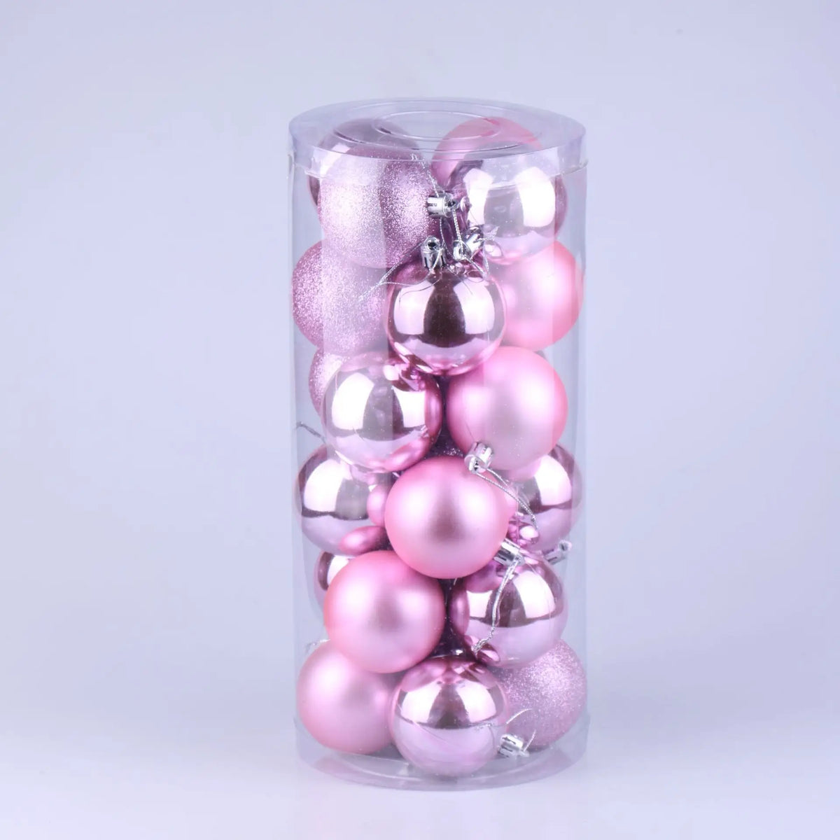 3/4/6/8cm Christmas Balls Set | 24pcs Plastic Electroplated Colorful Balls, Tree Hanging