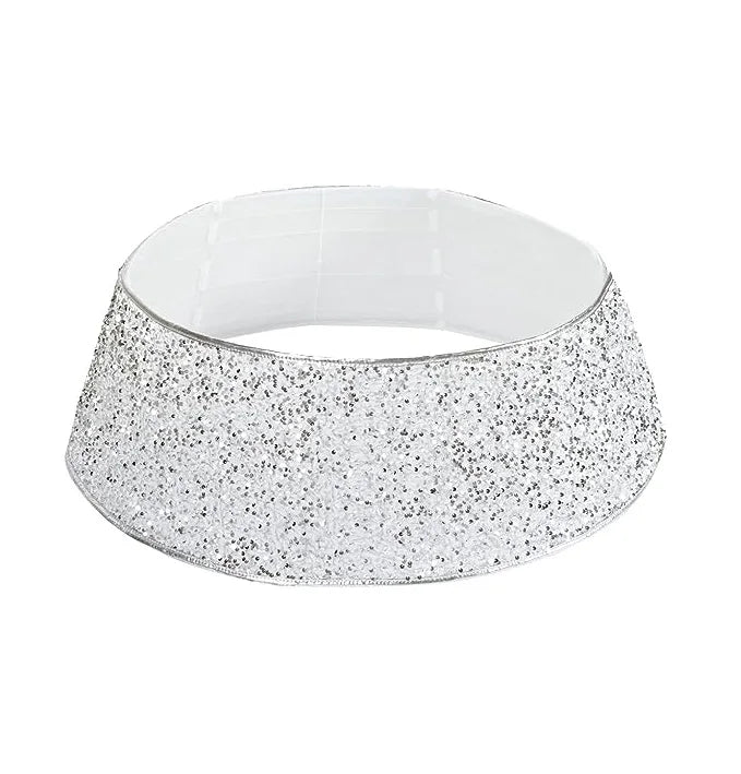 Tree Skirt Collar for Christmas Tree Ring Base Cover Decorations Metal Christmas Tree