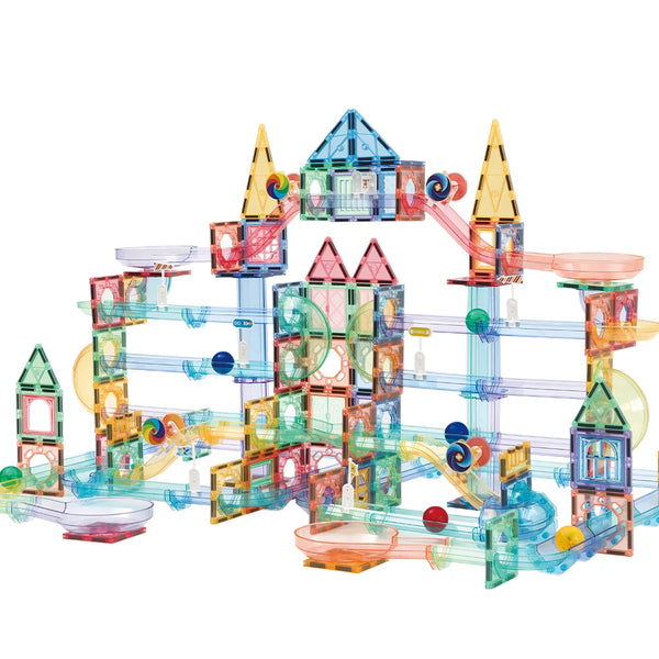 Creative Strong Magnet Tiles Tube Construction Building Blocks Magnetic Tiles Marble Run