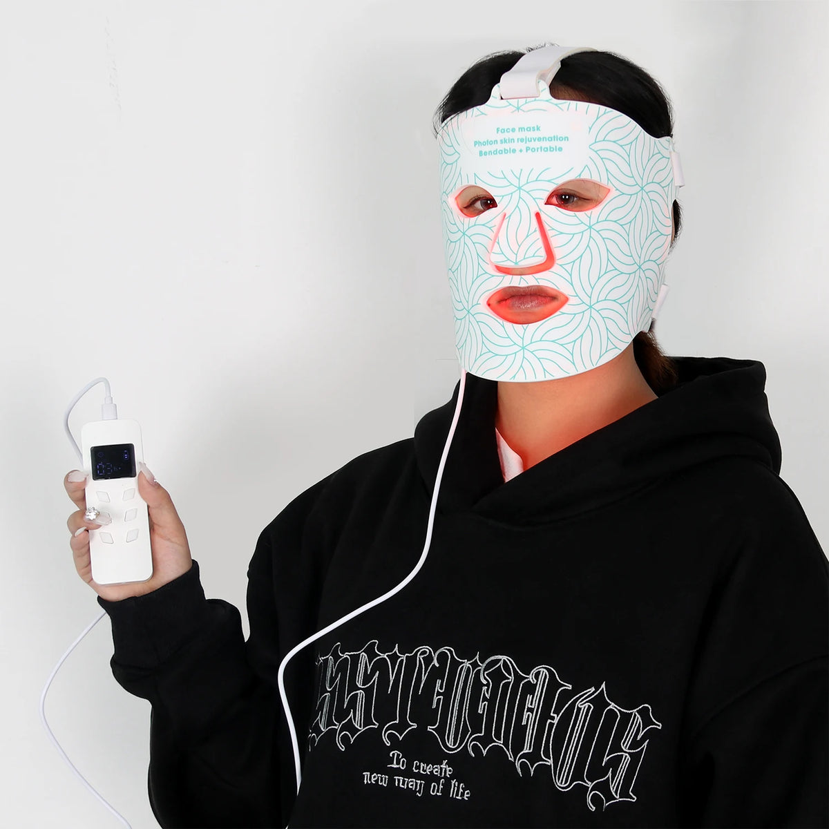 Soft Silicone LED Light Face Mask for Home Beauty Routines