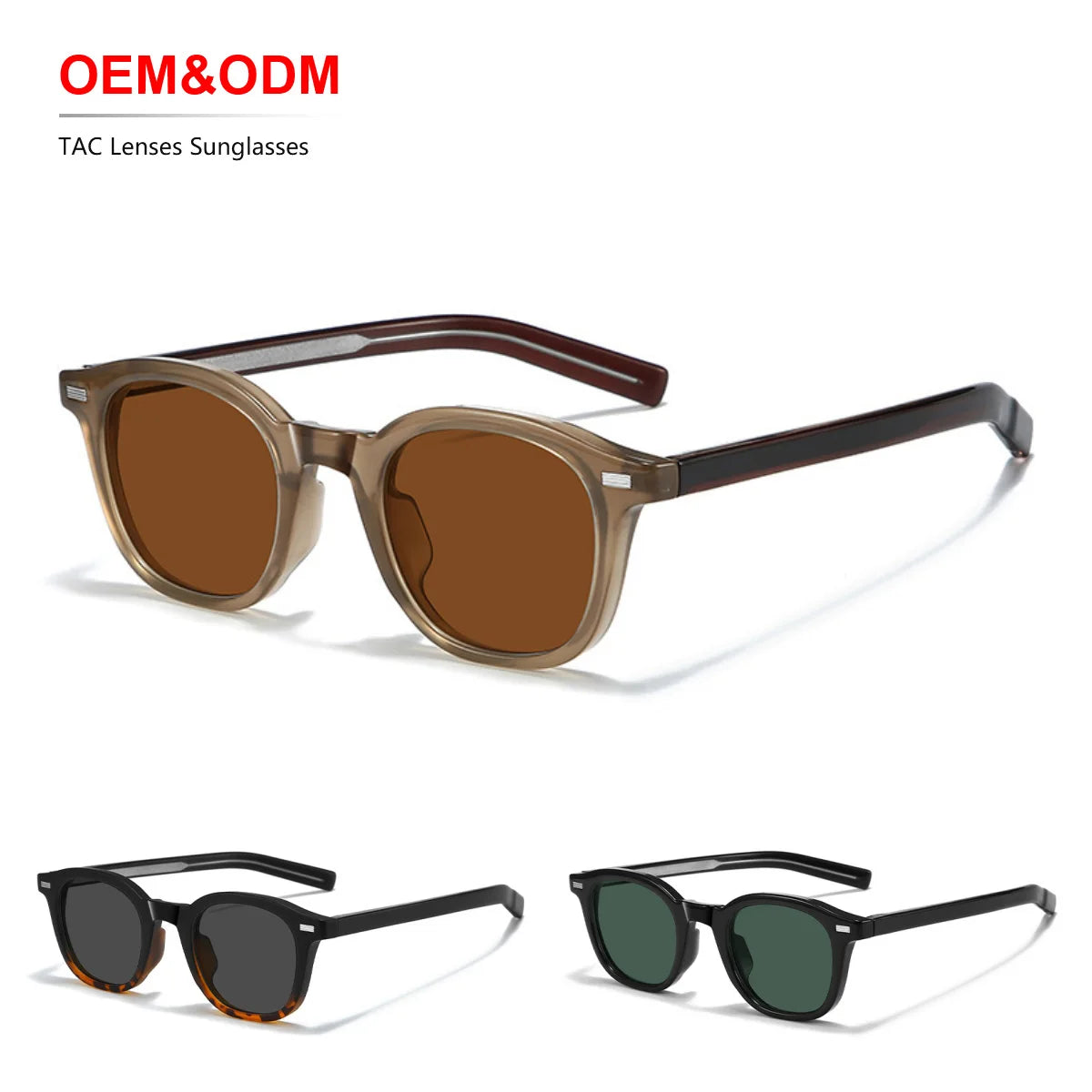 Women Designer Thick Acetate Sunglasses Retro Mens Sunglasses Vintage Fashion Oval Uv