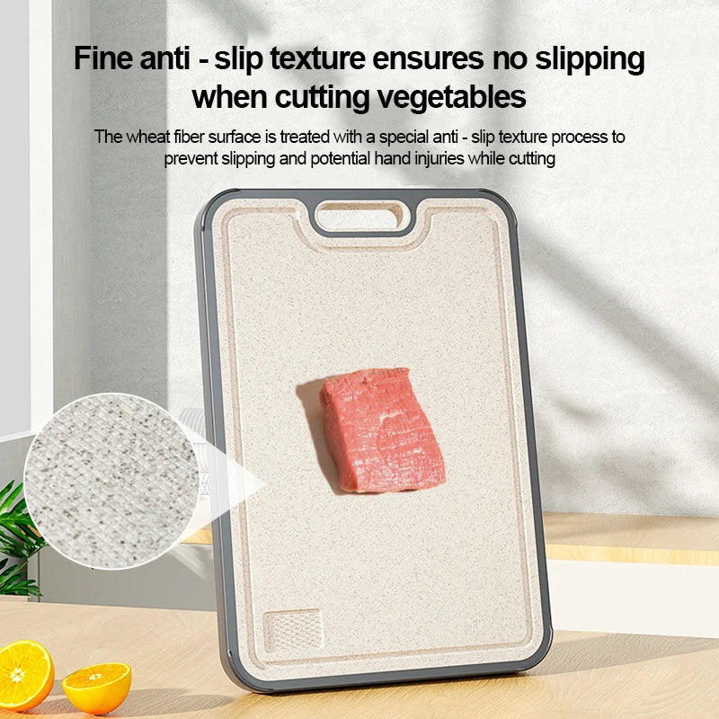 New Titanium Cutting Board Double Sided Doubled Sided Titanium Cutting Board Wheat Straw