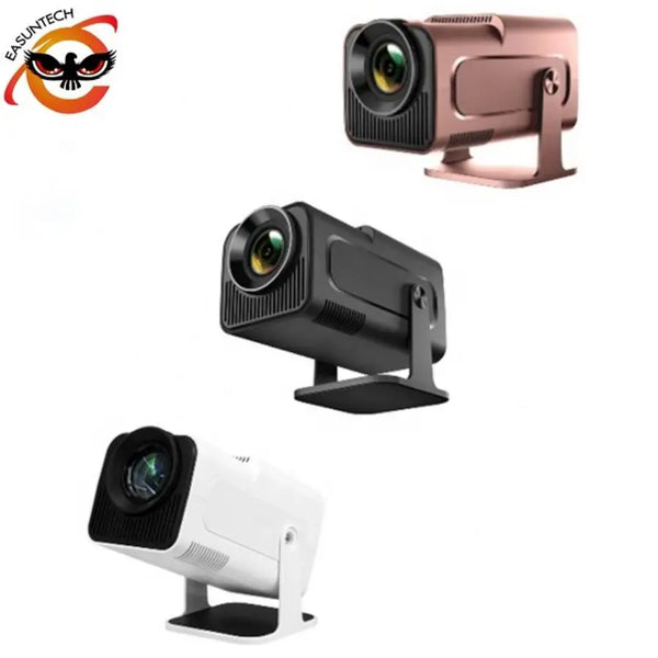 HY320 Portable Mini Smart Projector with 180 Rotating Stand 720P Native 4K Decoding WiFi