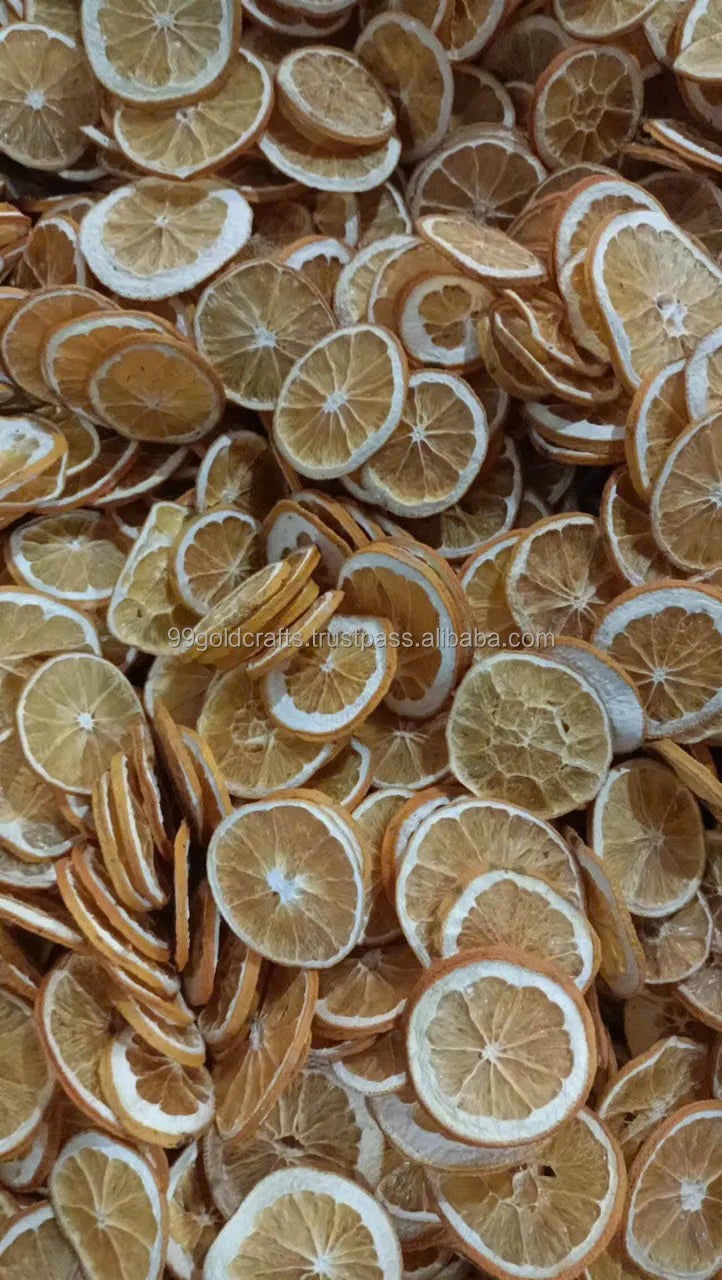 Dried Dehydrated Orange Fruit Slices Ideal for Cocktail Garnishes, Cake Decoration,