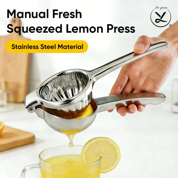 Stainless Steel Manual Lemon Squeezer Kitchen Gadget Metal Juicer