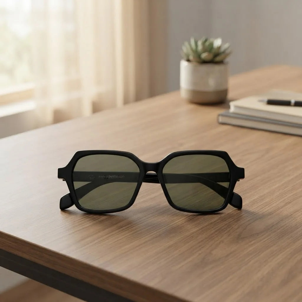 Acetate Polarized Square Sunglasses Men Women