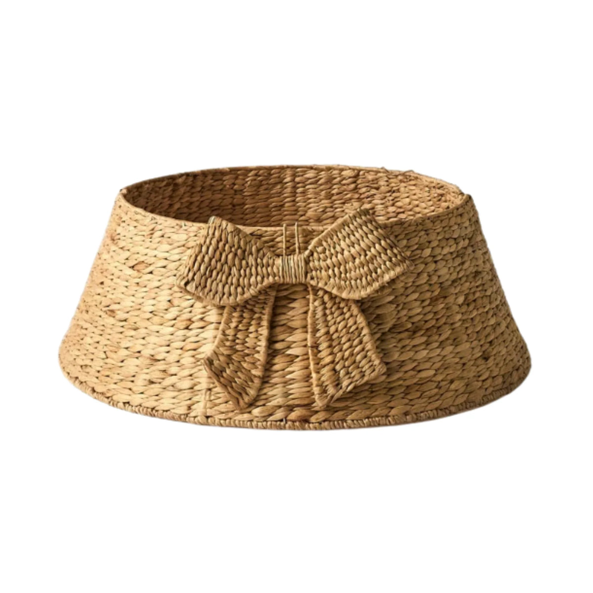 Charming Water Hyacinth Handmade Durable Christmas Tree Collar Natural Sustainable Tree