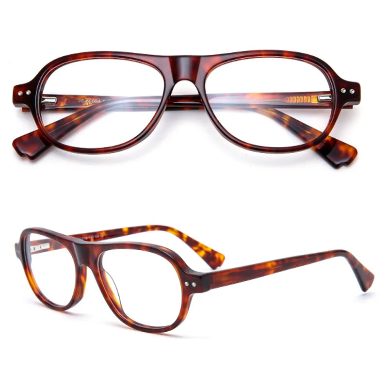 Women'S Designer Thick Acetate Sunglasses Retro Mens Sunglasses Vintage Fashion Oval Uv