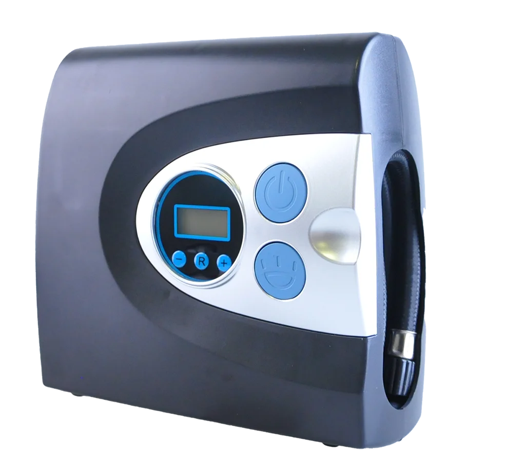 Portable 12V ABS Digital Tire Inflator with Dual Illumination System and Auto Shut-Off