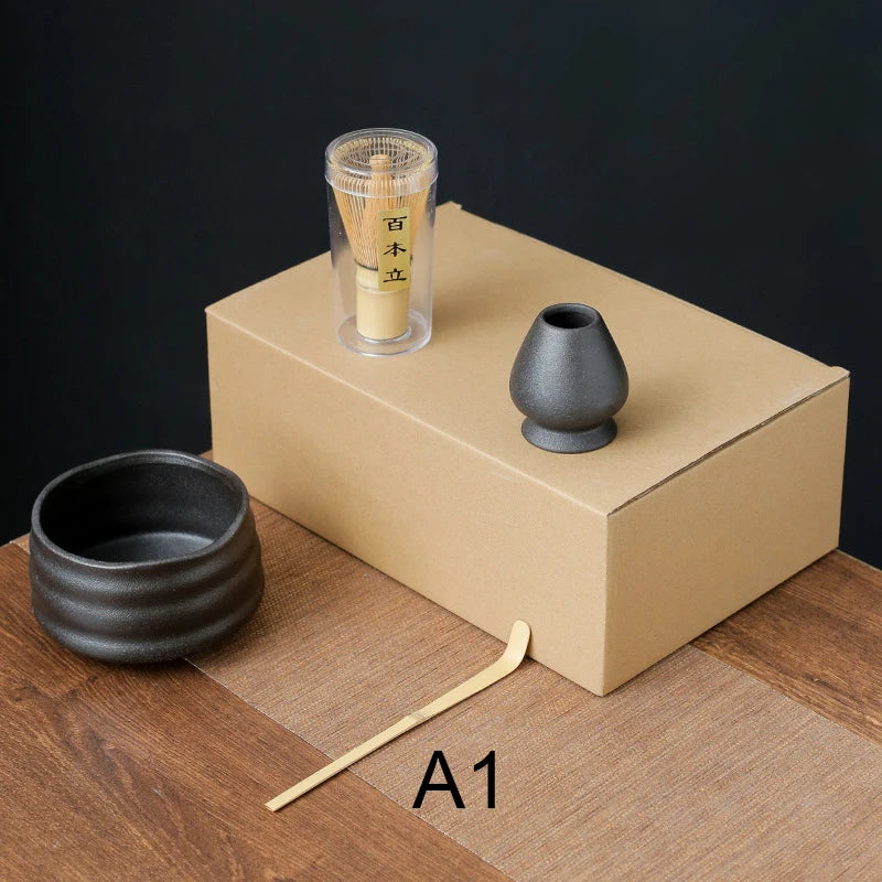 4 to 7 PCS Matcha Bowl Ceremony Accessory Japanese Tea Matcha Organic Bamboo Whisk Chasen
