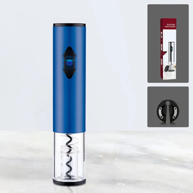 Electric Wine Bottle Opener Automatic Corkscrew with Foil Cutter Stainless Steel Gift