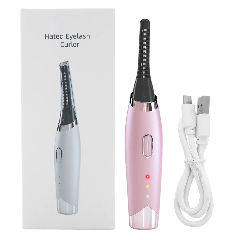 Fast Heating Mini Electric Eyelash Curler Plastic Heated Eyelash Curler