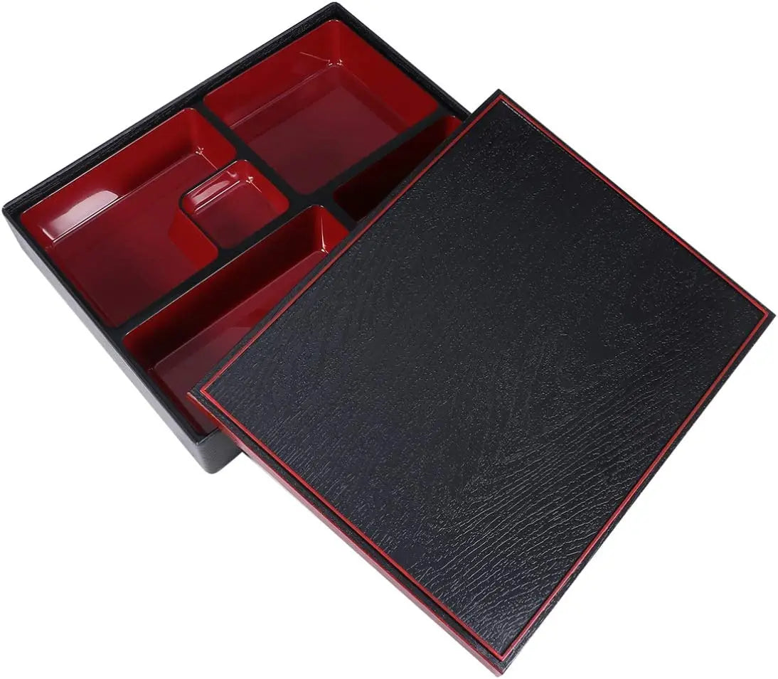 BPA Free 5 Compartments Traditional Japanese Restaurant Sushi Bento Lunch Box