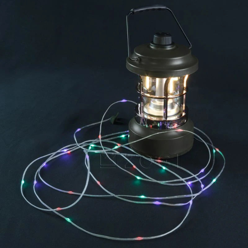 Multi-Function Waterproof Rechargeable Retractable String LED Retro Lantern Lamp Camp