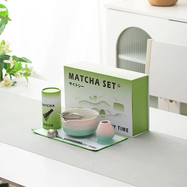 Customization Magnetic Closure Gift Box Professional Matcha Kit Luxury Japanese Chawan