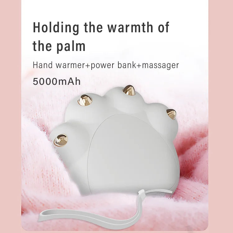 Cat Claw Hand Warmer Reusable Power Bank Electric Portable Heater Gift Mobile USB