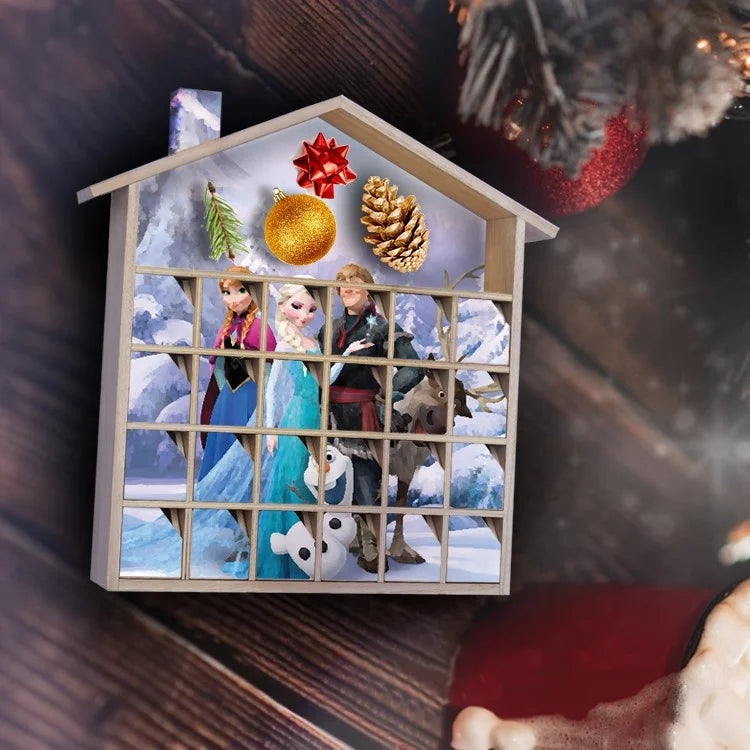 Custom Unfinished Wooden Christmas Advent Calendar Box DIY Handmade Gifts for Kids