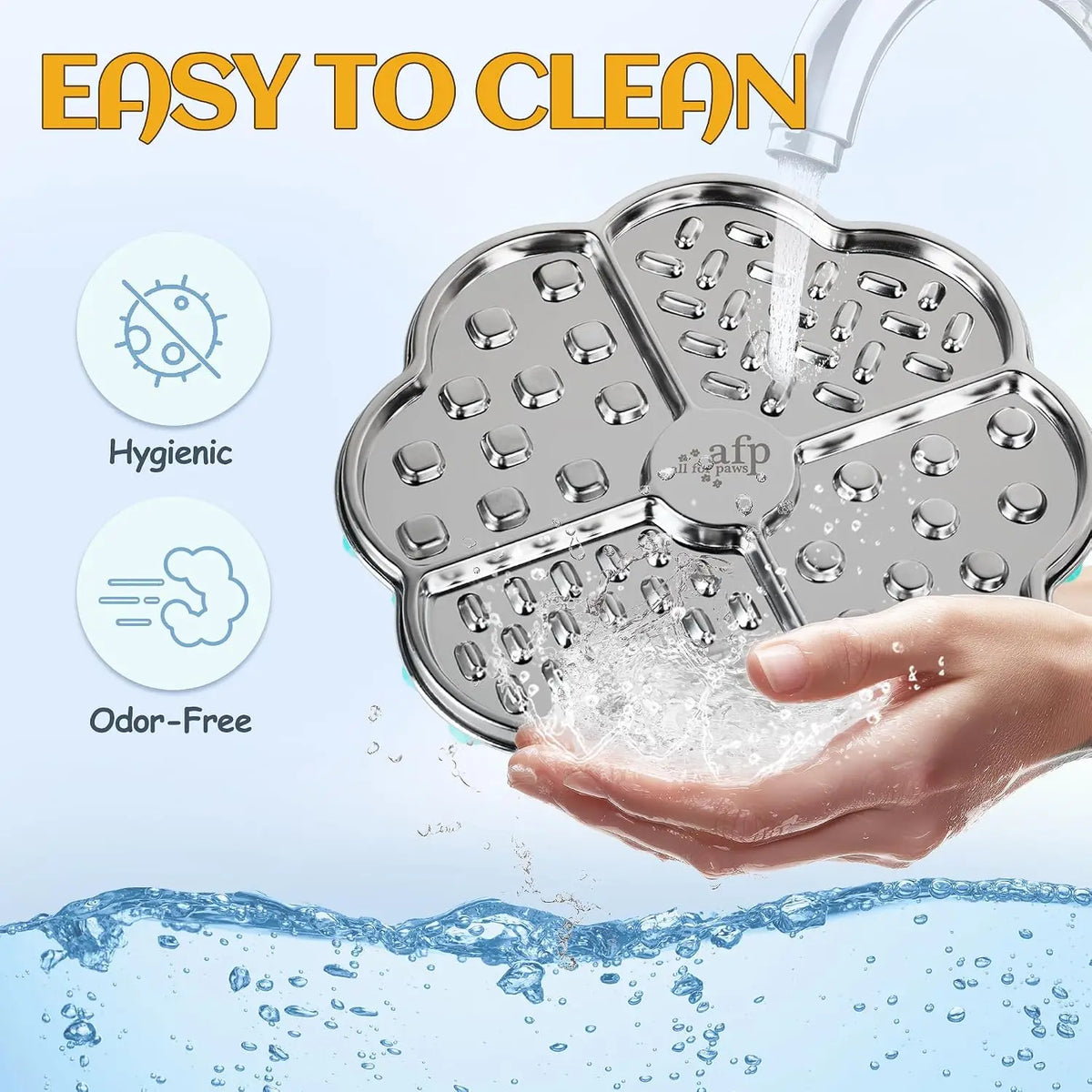 Stainless Steel Dog Lick Mat with Suction Cups, Chew-Proof and Non-Slip