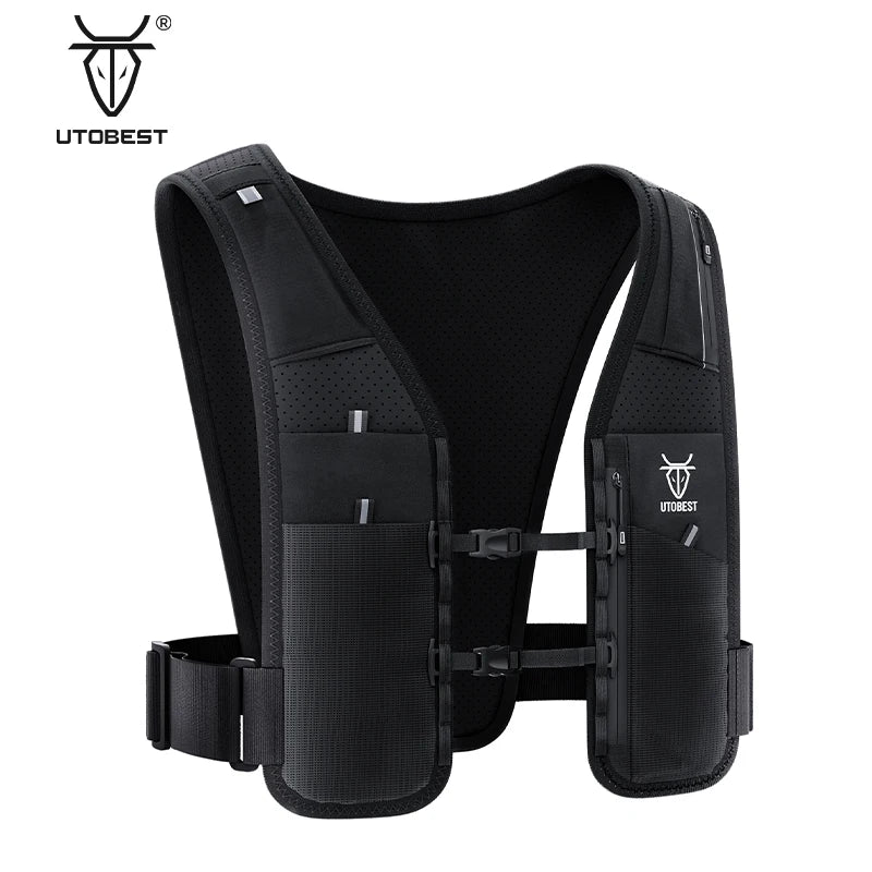 Ready Stock Clearance Fashion Nylon Waterproof LED Hydration Backpack For Trail Running