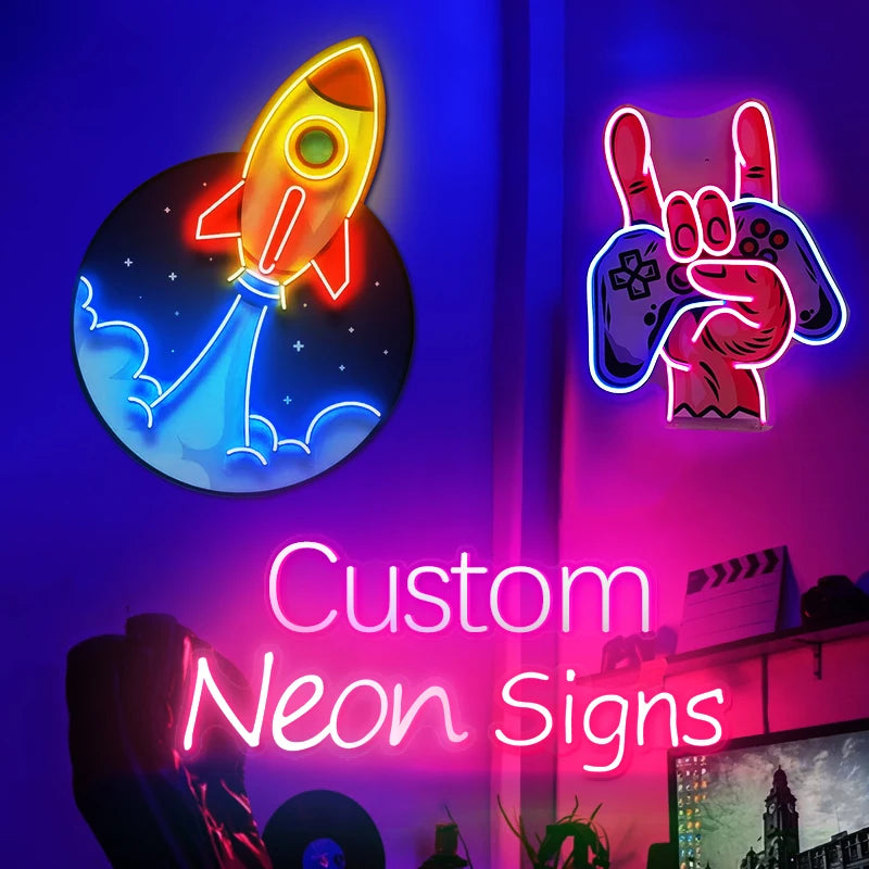 Fast Delivery Wall Decor UV Print Led Electronic Signs Night Lights NO Neon Sign