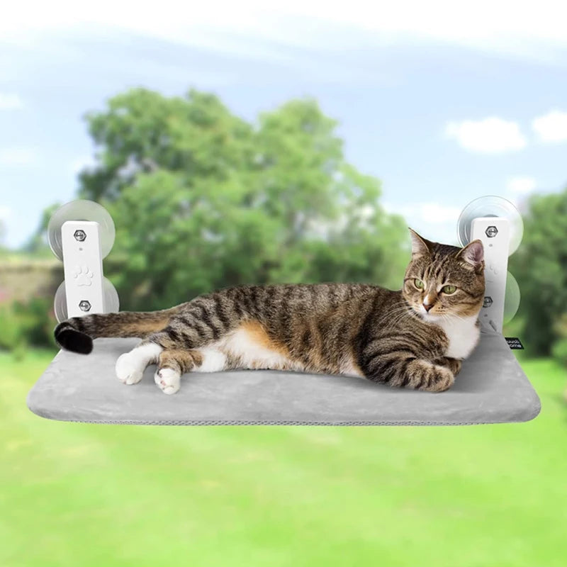 Cat Window Hammock Perch With Strong Suction Cups Indoor Cordless Foldable Cat Hammock