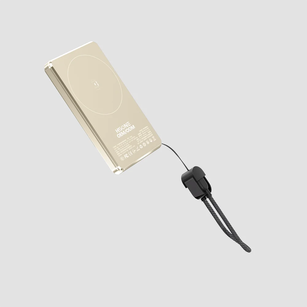 N52 Magnetic Power Bank with Stronger Grip TFT Real-Time Display 15W Fast Wireless