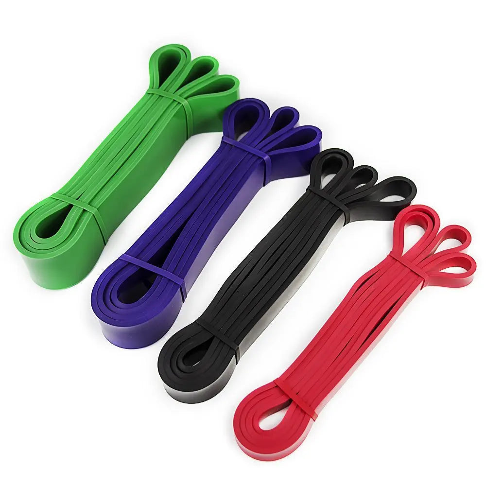 Heavy Duty Adults Eco-Friendly Set of 4 Exercise Pull Up Assist Latex Resistance Bands